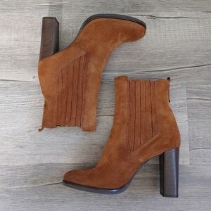 Geox Salice Suede Heeled Ankle Boots